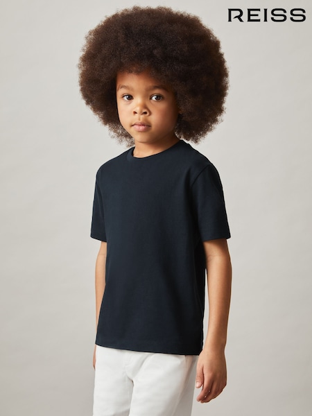 Reiss Navy Honor Crew Neck T-Shirt (AP0245) | £10