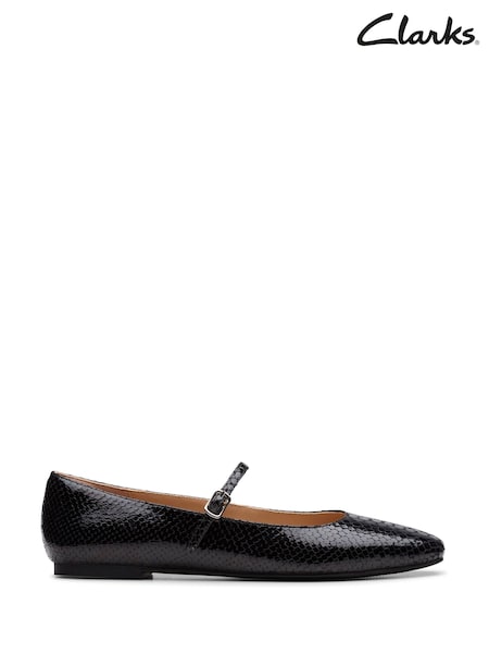 Clarks Black Emelina Gem Shoes (AP0633) | £45