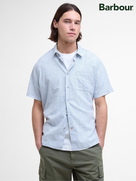 Barbour® Blue Tindale Stripe Shirt (AP0825) | £75