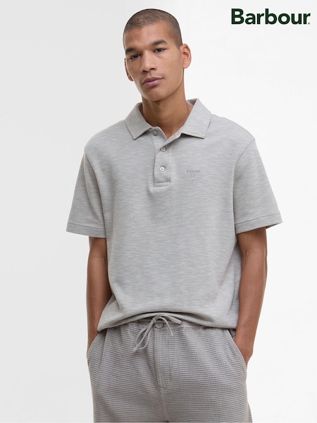 Barbour® Grey Hepple 100% Cotton Polo Shirt (AP0847) | £75