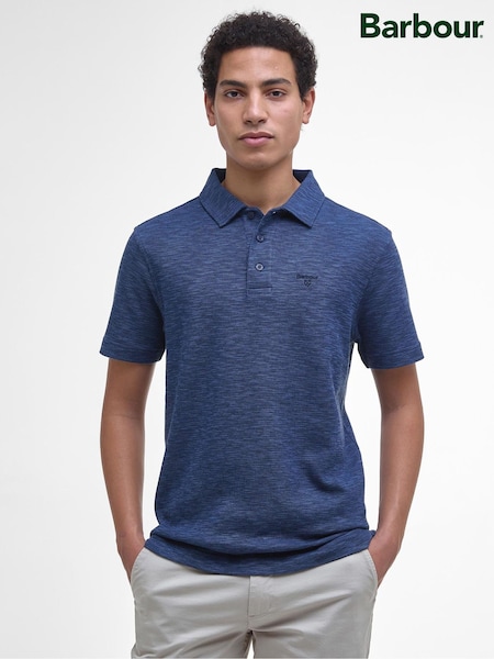 Barbour® Blue Hepple 100% Cotton Polo Shirt (AP0848) | £75