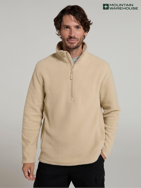 Mountain Warehouse Natural Mens Ted Half-Zip Fleece (AP1050) | £40