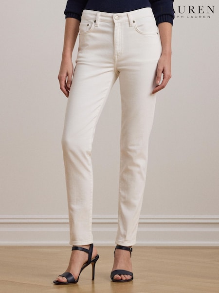 Lauren Ralph Lauren High Rise Skinny Ankle Stretch Denim Jeans (AP1127) | £139