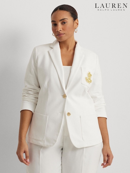 Lauren Ralph Lauren Curve Anfisa Crest Logo Blazer Jacket (AP1133) | £259