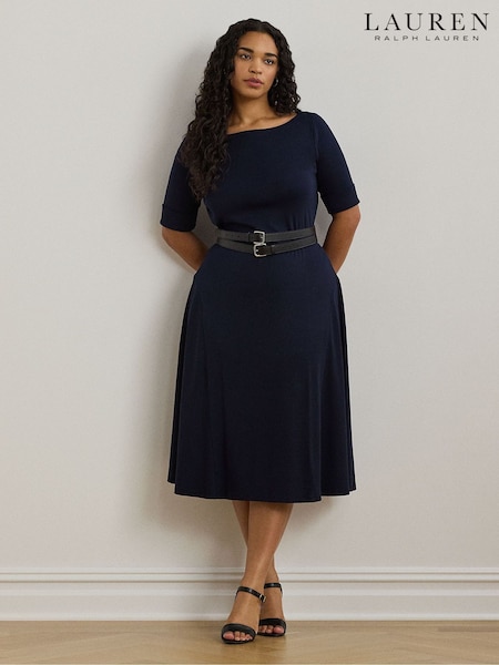 Lauren Ralph Lauren Munzie Stretch Jersey Midi Dress (AP1135) | £149