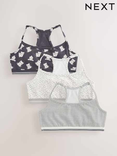 Panda Crop Tops 3 Pack (5-16yrs) (AP1271) | £9 - £12