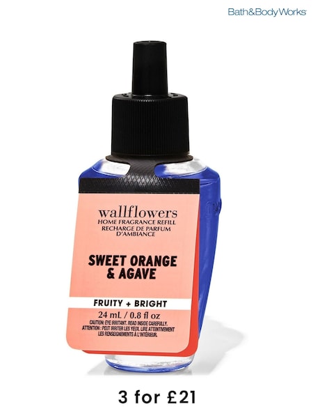 Bath & Body Works Sweet Orange and Agave Wallflower Diffuser Fragrance Refill 0.8 fl oz / 24 ml (AP1275) | £9