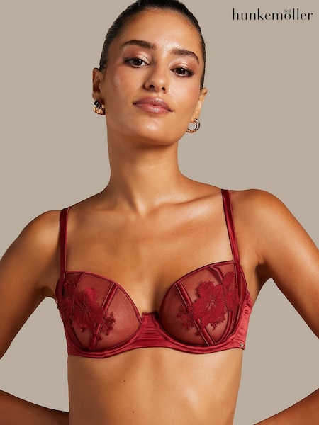 Hunkemoller Red Ember Non Padded Underwired Bra (AP1355) | £41