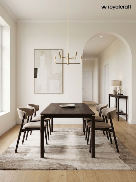 Royalcraft Arka Dark Wood Dining Table