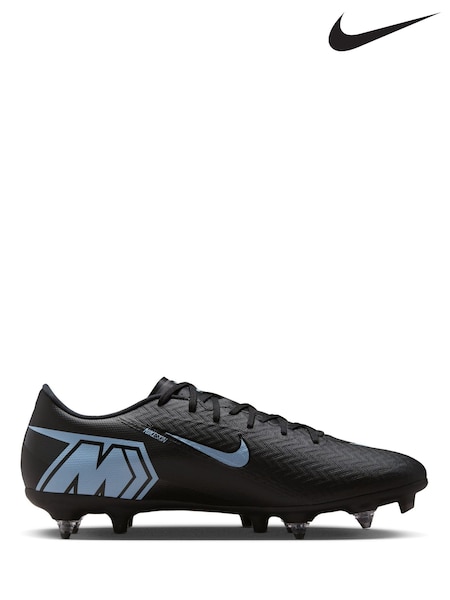 Nike Black Mercurial Vapor 16 Academy Soft Ground Low Football Boots (AP1916) | £90
