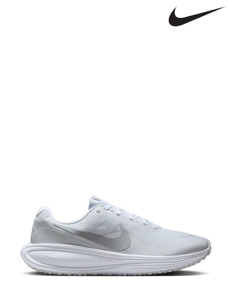 Nike White Revolution 8 Road Running Trainers (AP1989) | £60