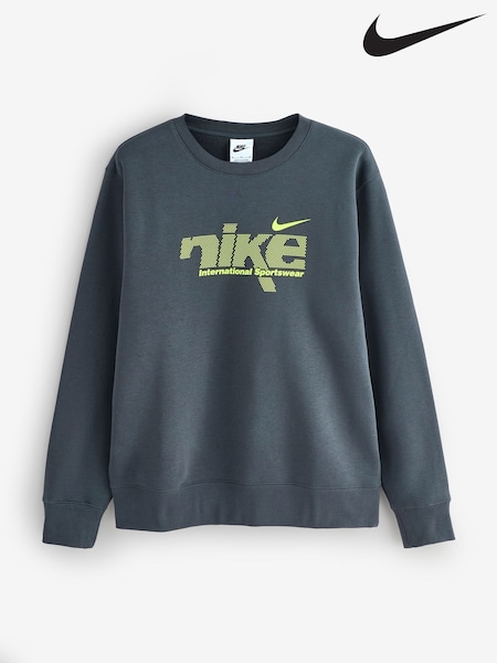 Nike Anthracite Grey Club Sweatshirt (AP2403) | £55