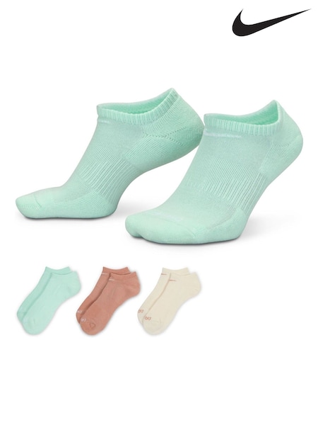 Nike Blue Everyday Plus Cushion Training No-Show Socks 3 Pairs (AP2416) | £17