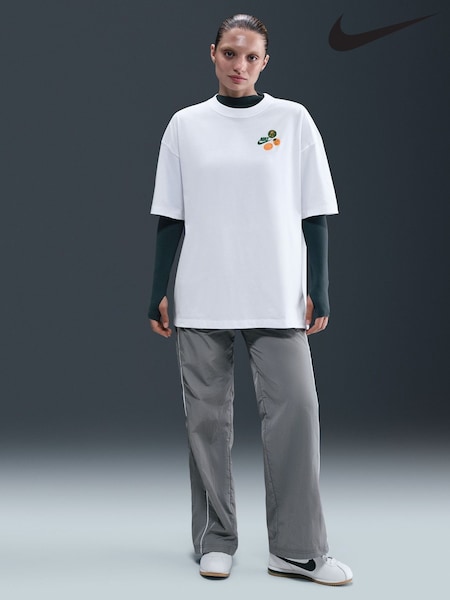 Nike White Oversized Sportswear Short Sleeve T-Shirt (AP2422) | £0