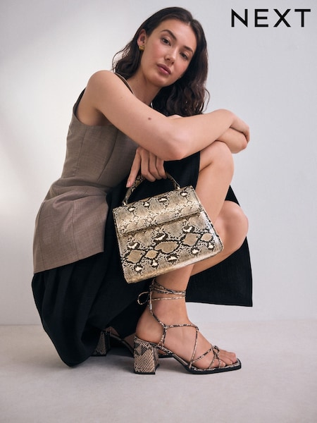 Snake Structured Top Handle Bag (AP2442) | £32