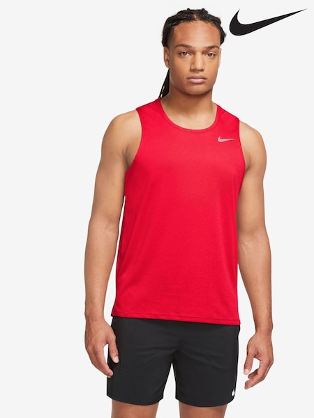 Nike Red Dri-FIT Miler Running Vest Top (AP2662) | £28