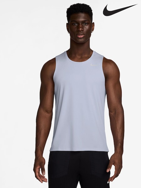 Nike Ghost Blue Dri-FIT Miler Running Vest Top (AP2678) | £28