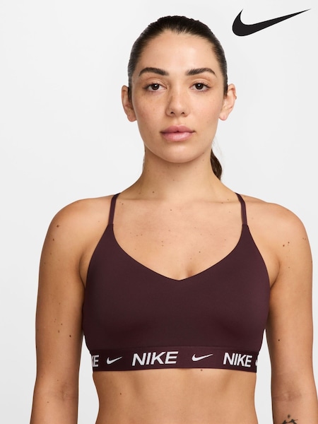 Nike Red Indy Light Support Padded Adjustable Sports Bra (AP2691) | £33