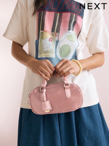 Pink Mini Bowler Bag (AP2877) | £26