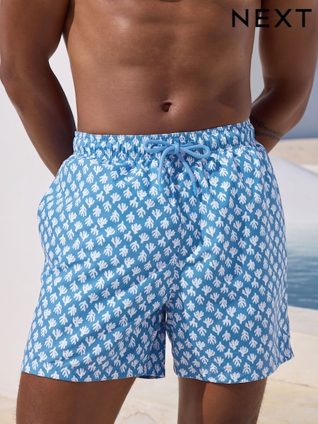 Blue Coral Printed Swim Shorts (AP2889) | £18