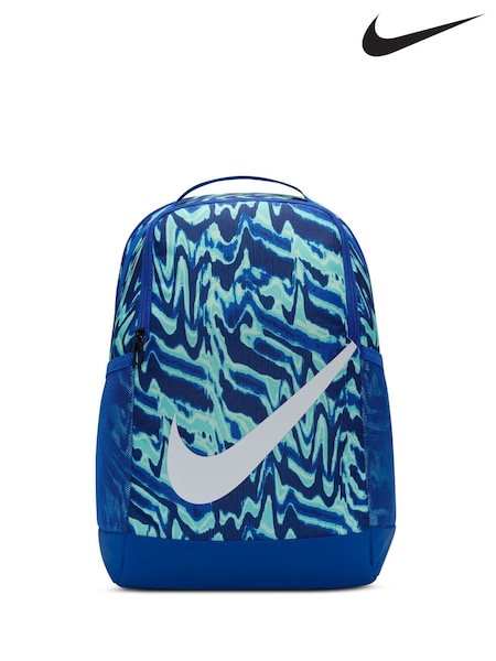 Nike Royal Blue All-Over Print Brasilia Backpack (AP2905) | £38