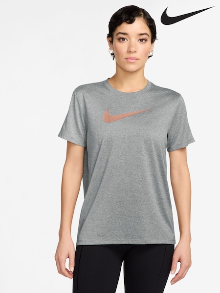 Nike Grey Dri-FIT Graphic Print T-Shirt (AP3071) | £28