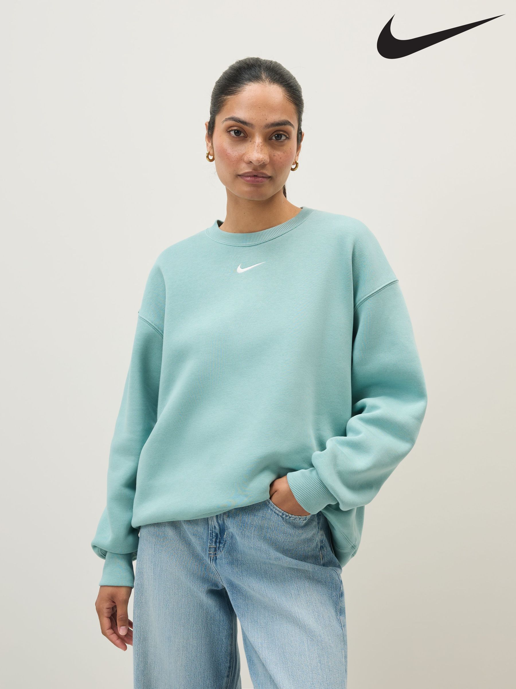 nike blue sweatshirt womens