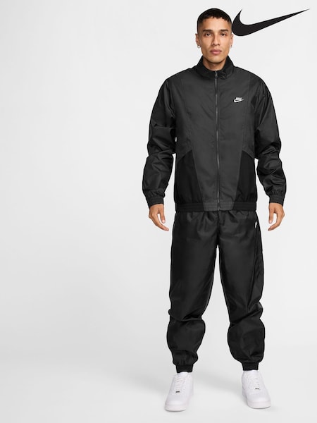 Nike Black/White Club Woven Colour Block Tracksuit (AP3131) | £90