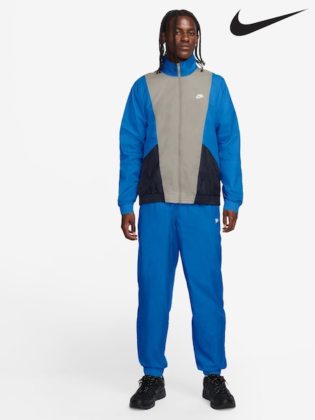 Nike Photo Blue Club Woven Colour Block Tracksuit (AP3154) | £90