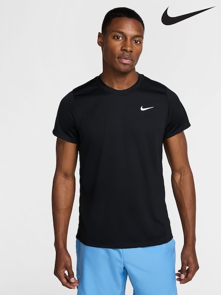 Nike Black NikeCourt Victory Dri-FIT Tennis Top (AP3157) | £38