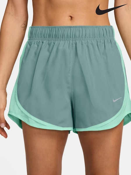 Nike Cannon Green Tempo Dri-FIT Mid Rise Brief Lined Running Shorts (AP3167) | £33