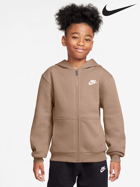 Nike Natural Hemp Club Fleece Zip Through Hoodie (AP3227) | £43