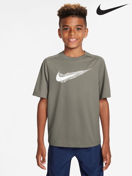 Nike Army Green Dri-FIT Short Sleeve T-Shirt (AP3409) | £0