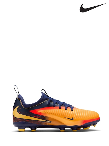 Nike Orange Phantom 360 Erling Haaland Multi Ground Football Boots (AP3620) | £65