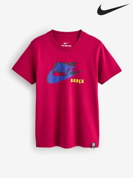 Nike Red FC Barcelona Future Graphic T-Shirt (AP3714) | £23