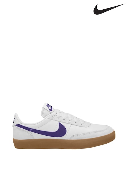Nike White/Grape Purple Youth Killshot Trainers (AP3833) | £55