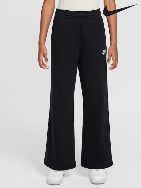 Nike Black Club Fleece Wide Leg Joggers (AP3954) | £33