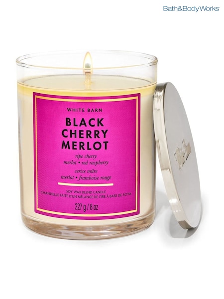Bath & Body Works Black Cherry Merlot Single Wick Candle (AP3963) | £20