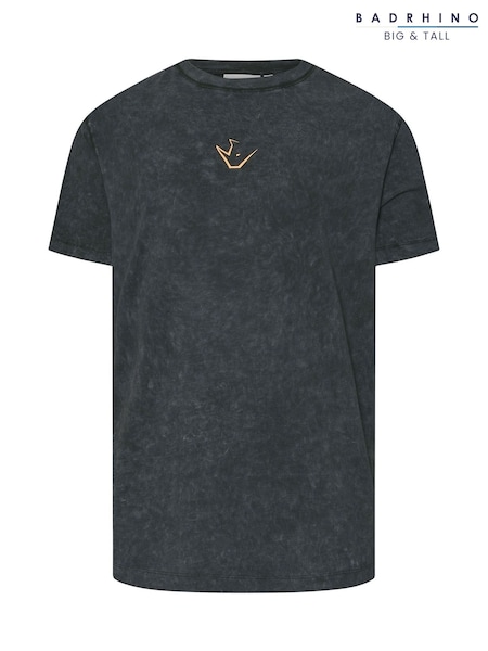 BadRhino Big & Tall Grey IronRhino Barbell Club 100% Cotton T-Shirt (AP3986) | £39