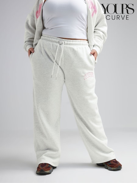Yours Curve Grey Limited Comfort Staight Leg Joggers (AP4033) | £27