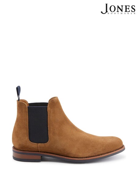 Jones Bootmaker Natural Bayridge Leather Chelsea Boots (AP4190) | £170