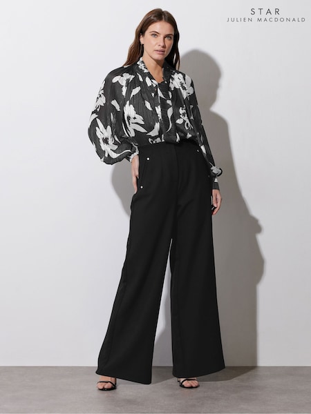 Star by Julien MacDonald Black Wide Leg Trousers (AP4294) | £50