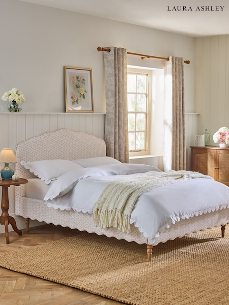 Glynteg Dusky Rose Almington Upholstered Bed (AP4473) | £525 - £575