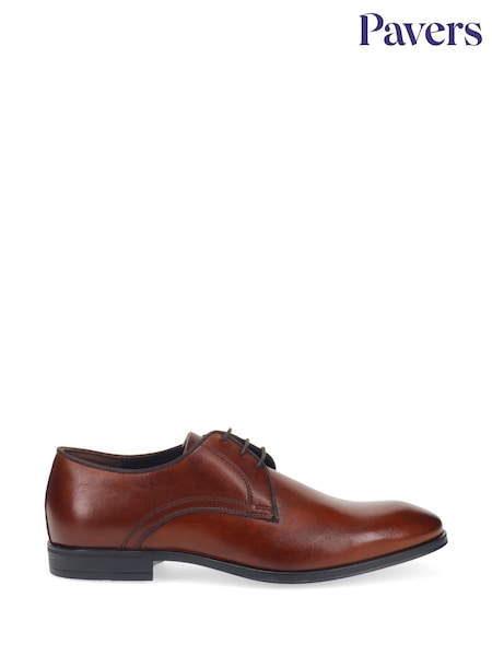 Pavers Brown Smart Leather Shoes (AP4494) | £60