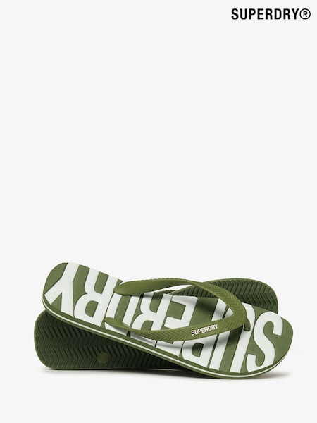 Superdry Green Core Logo Sandals (AP4549) | £20