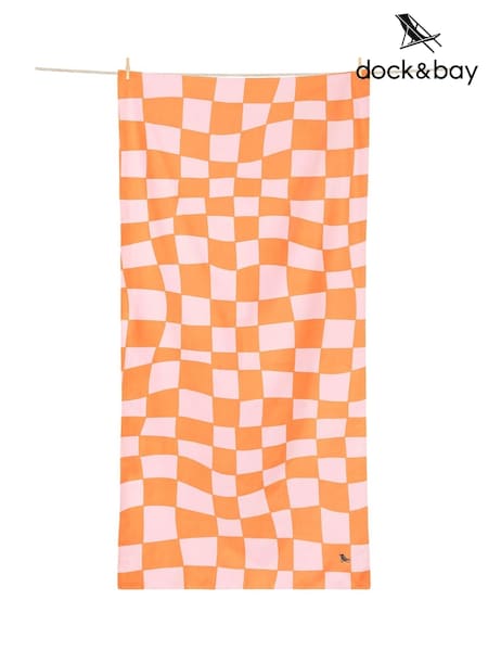 Dock & Bay Groovy Check Quick Dry Towel (AP4736) | £28 - £32
