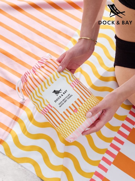 Dock & Bay Lemonade Waves Quick Dry Beach Towel (AP4740) | £28 - £32
