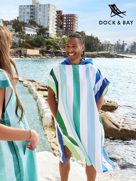 Dock & Bay Lazy River Adult Quick Dry Beach Poncho (AP5008) | £40