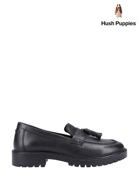 Hush Puppies Abigail School Black Shoes (AP5296) | £63