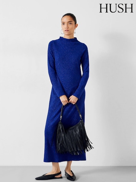 Hush Blue Miley Maxi Jumper Dress (AP5424) | £55